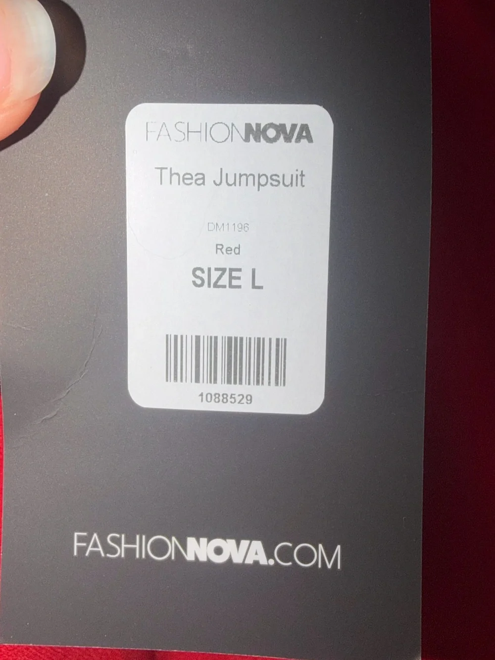 Fashion Nova bold strapless